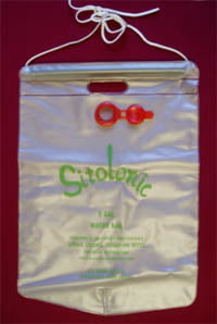Portable 5Gal Water Bag with Plastic Pipe and String
