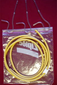 Family Kit, Gold - 3 Rectal Tips, Latex Tube and Clamp